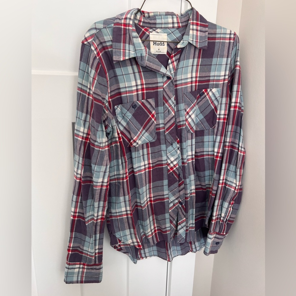 Mudd plaid button up